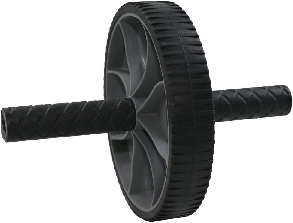 Ab Roller Wheel – Core Exercise Machine for Home Workouts, Strengthens Abs & Core, Compact & Portable Fitness Tool – Black