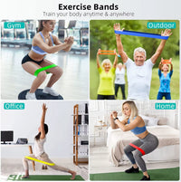 Premium TPE Resistance Bands Set – Strength & Toning Loops for Glutes, Legs, Yoga & Home Workouts