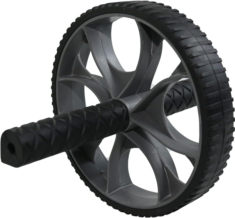 Ab Roller Wheel – Core Exercise Machine for Home Workouts, Strengthens Abs & Core, Compact & Portable Fitness Tool – Black