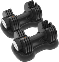 Adjustable Dumbbell Set 10-in-1 | Quick Dial 12.5KG/20KG/25KG Weights with Safety Lock | Anti-Slip Handle Strength Training for Home Gym & Workouts | Space-Saving Fitness Solution