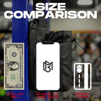 Magnetic Sling Bottle Bag – Hands-Free Gym Bag That Snaps to Metal Surfaces (Black)