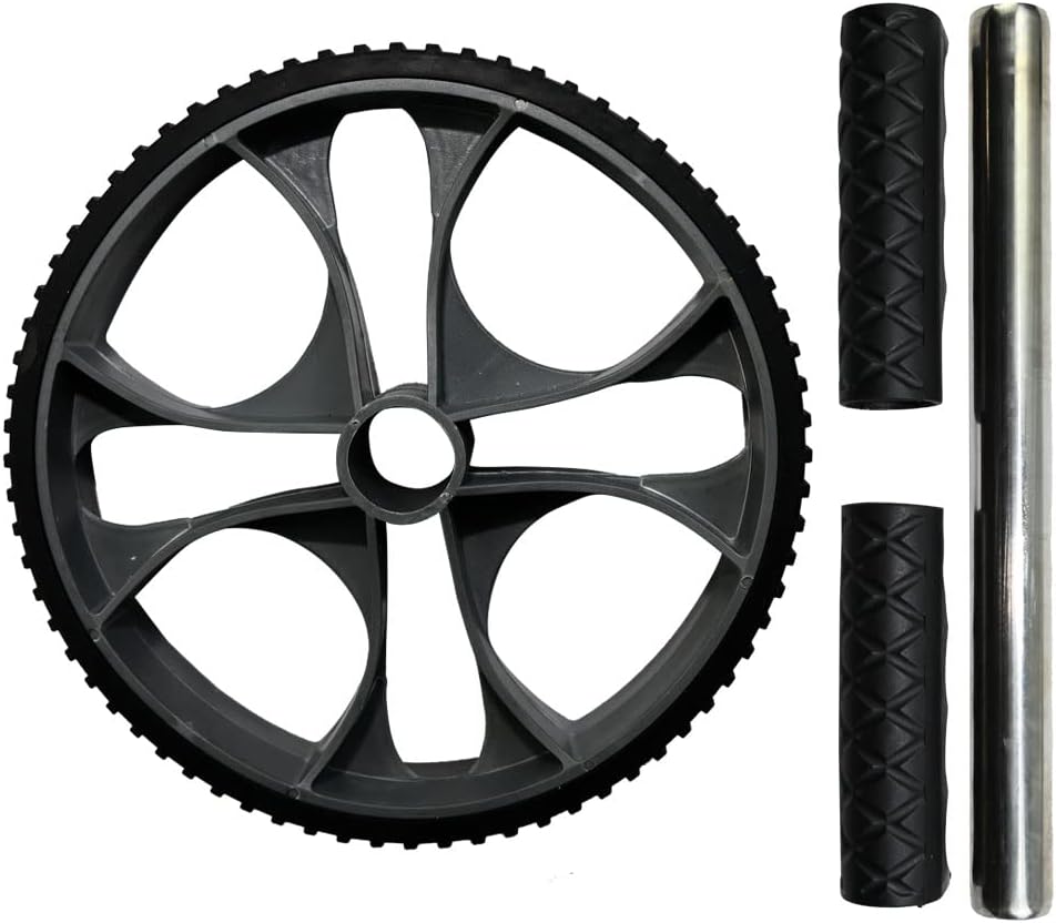 Ab Roller Wheel – Core Exercise Machine for Home Workouts, Strengthens Abs & Core, Compact & Portable Fitness Tool – Black