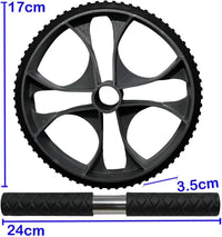 Ab Roller Wheel – Core Exercise Machine for Home Workouts, Strengthens Abs & Core, Compact & Portable Fitness Tool – Black