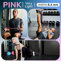 Pull-Up Resistance Bands Set for Men & Women | Full-Body Strength Training, Mobility, Stretching, Pilates, Yoga, CrossFit & Powerlifting | Multi-Level Physio Bands for Home & Gym Workouts