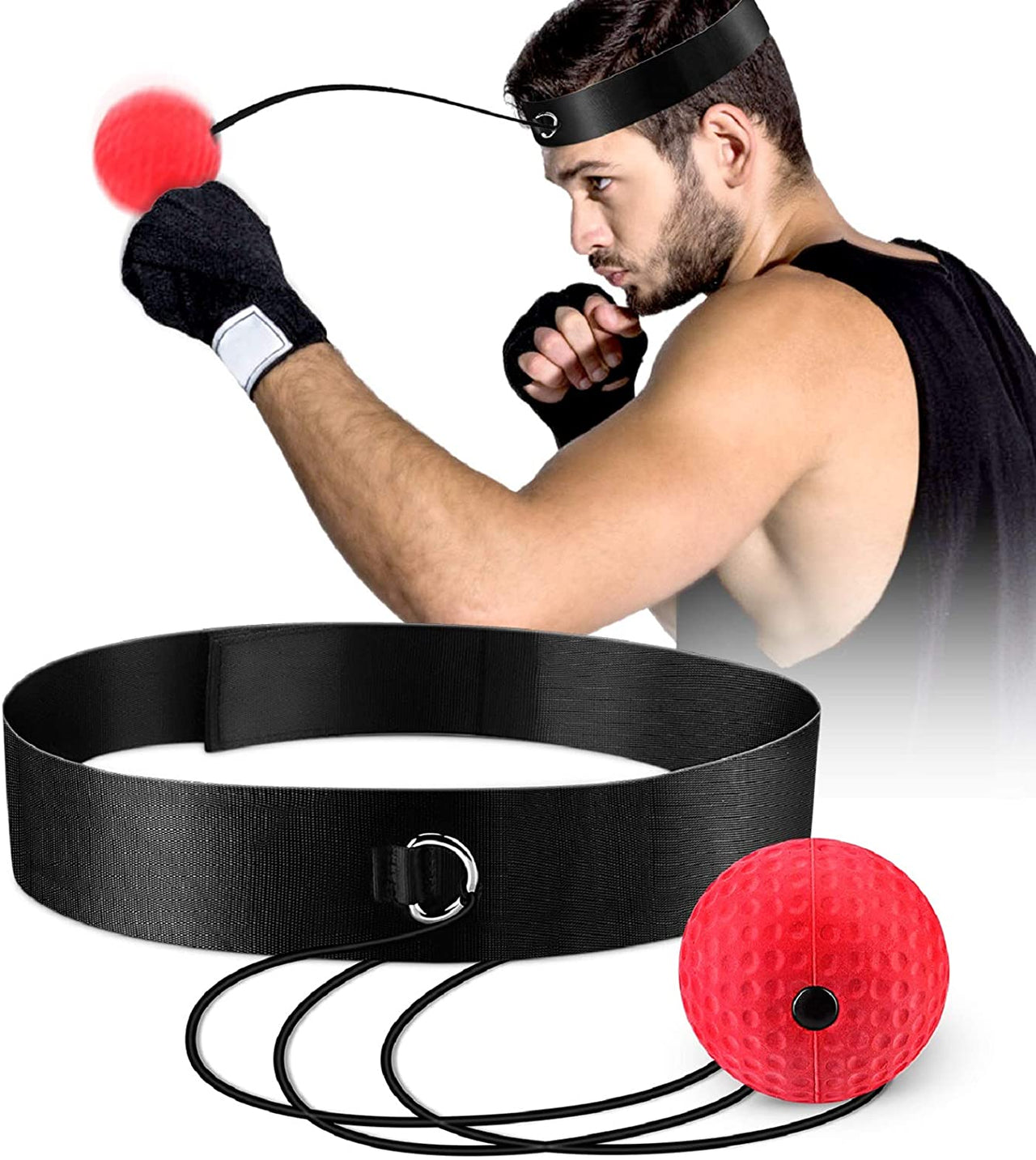 Upgraded Boxing Reflex Ball – Ultimate MMA Speed & Agility Trainer for Adults & Kids | Boost Hand-Eye Coordination & Fitness with Pro Boxing Equipment
