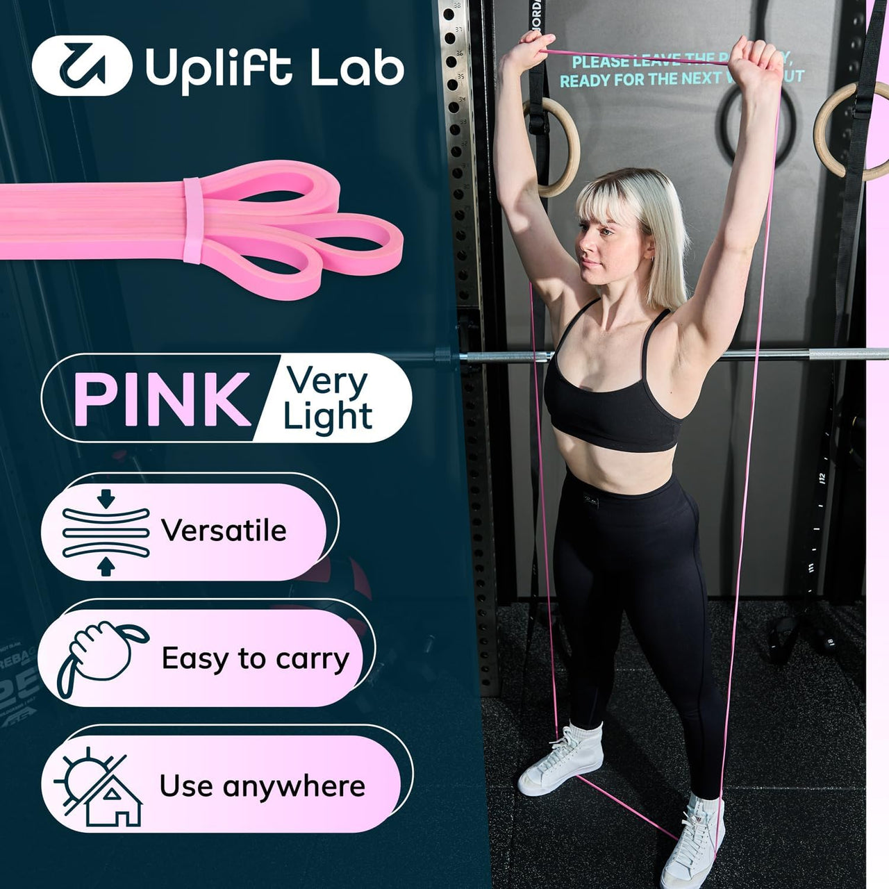 Pull-Up Resistance Bands Set for Men & Women | Full-Body Strength Training, Mobility, Stretching, Pilates, Yoga, CrossFit & Powerlifting | Multi-Level Physio Bands for Home & Gym Workouts