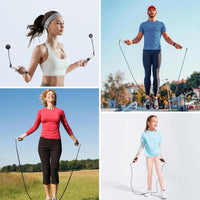 Cordless Smart Jump Rope – Ropeless, Tangle-Free, Weighted | Digital Counter for Fast Workouts | Bonus Rope + Storage Bag