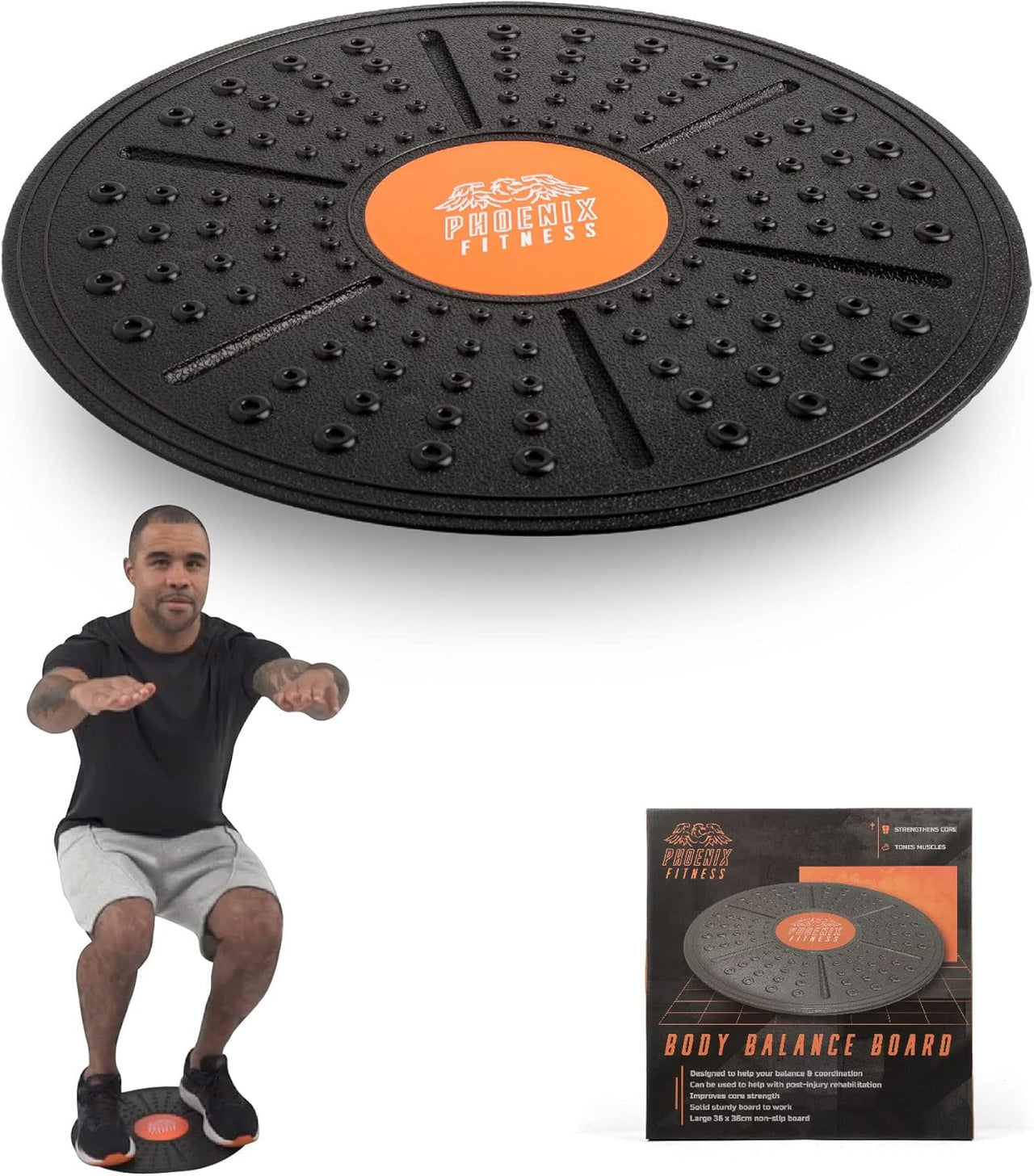 Balance Board – 360° Wobble Trainer for Core Strength, Rehab, Stability & Coordination