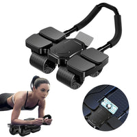 Heavy-Duty Ab Roller Wheel with Automatic Rebound – Core Strength Trainer for Adults