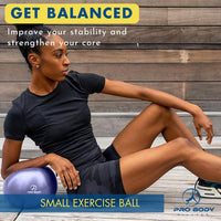 Exercise Ball 9-Inch – Mini Stability Ball for Core, Yoga, Barre, Abs & Physical Therapy Workouts