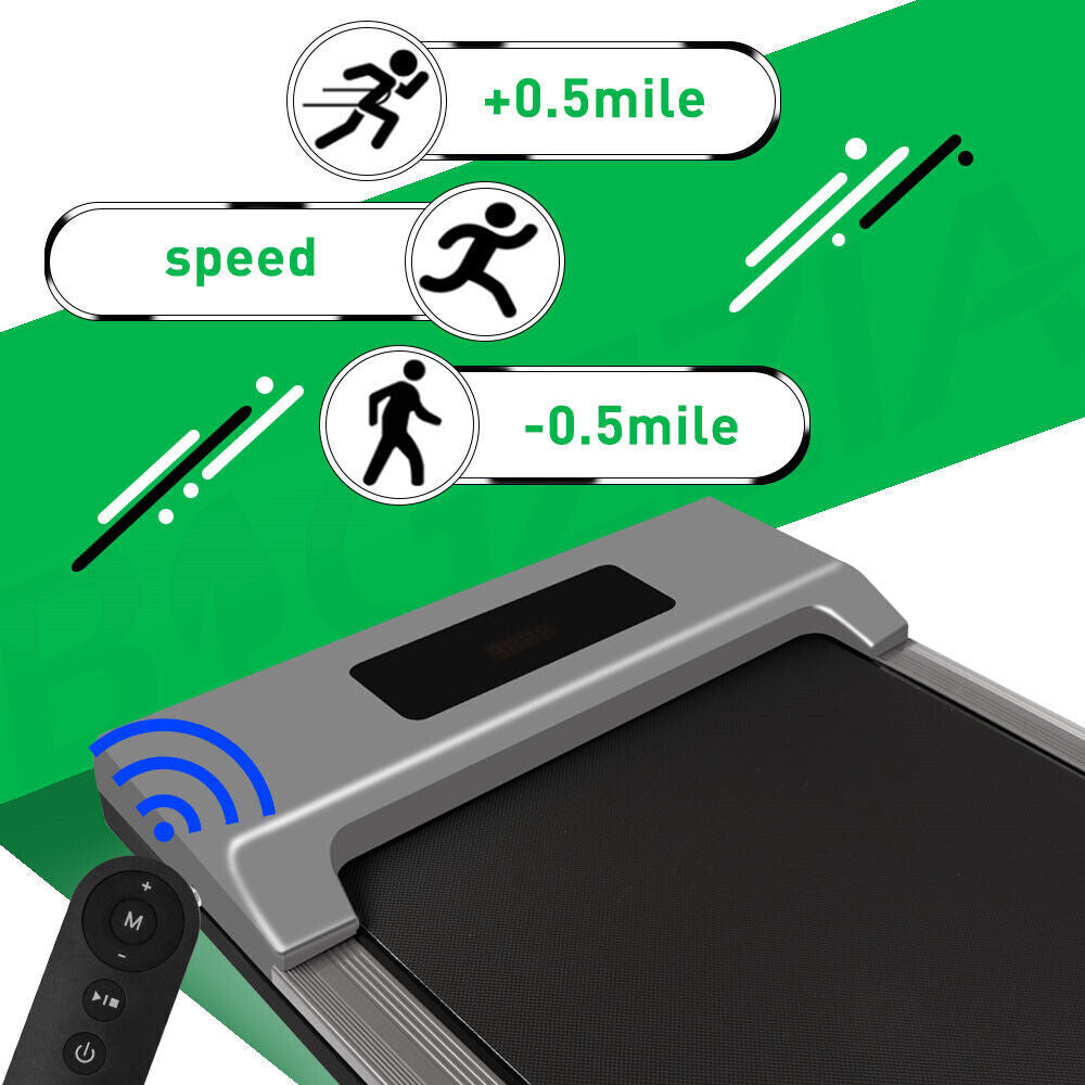 Space-Saving Under Desk Walking Pad Treadmill – Foldable Electric Fitness Machine for Home & Office | Quiet Cardio While You Work | Adjustable Speed Up to 6/12Km/H