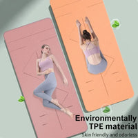 WESTTUNE Eco-Friendly Yoga Mat – Non-Slip, Anti-Tear Pilates & Fitness Mat with Carry Strap & Bag (For Women & All Levels)