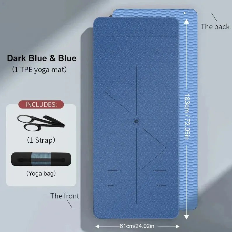 WESTTUNE Eco-Friendly Yoga Mat – Non-Slip, Anti-Tear Pilates & Fitness Mat with Carry Strap & Bag (For Women & All Levels)