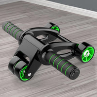 4-Wheel Ab Roller Machine – Foldable Core & Ab Trainer for Muscle Strength & Body Shaping