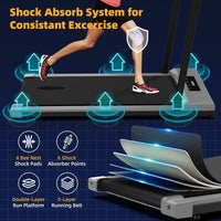 Foldable Under-Desk Walking Pad Pro – Compact Curved Treadmill with Remote Control for Effortless Home Workouts