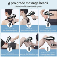 Portable Deep Tissue Massage Gun – Adjustable Speeds & Detachable Heads for Full-Body Muscle Recovery & Fascia Relief
