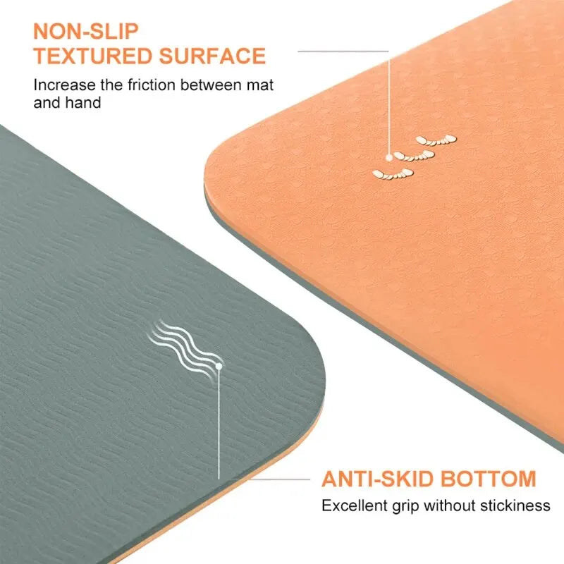 WESTTUNE Eco-Friendly Yoga Mat – Non-Slip, Anti-Tear Pilates & Fitness Mat with Carry Strap & Bag (For Women & All Levels)