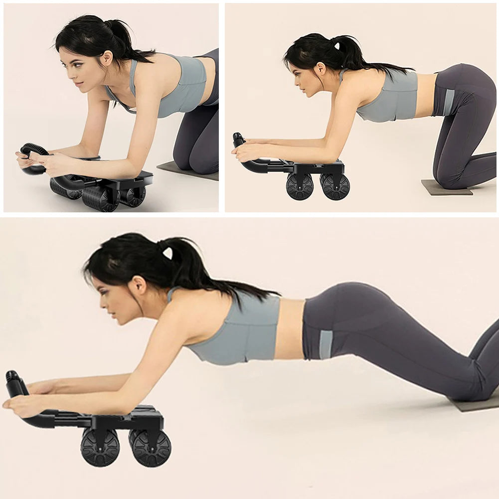 Heavy-Duty Ab Roller Wheel with Automatic Rebound – Core Strength Trainer for Adults