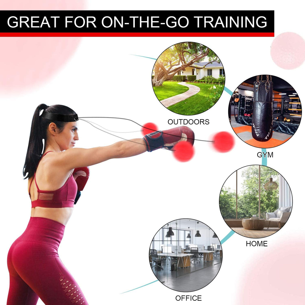 Upgraded Boxing Reflex Ball – Ultimate MMA Speed & Agility Trainer for Adults & Kids | Boost Hand-Eye Coordination & Fitness with Pro Boxing Equipment