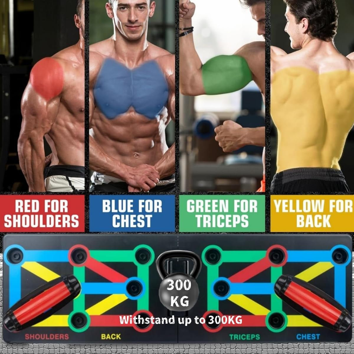 Push-Up Board – Foldable Multi-Function 12-in-1 Workout System for Full-Body Training at Home (Men & Women)