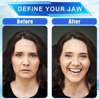 3Pcs Silicone Jaw Exerciser for Men & Women, 3 Resistance Level Jawline Trainer Strengthener & Tighten Facial Muscle Jaw Shaper Toner for Beginner Intermediate Advanced User (Black, Red, Blue)